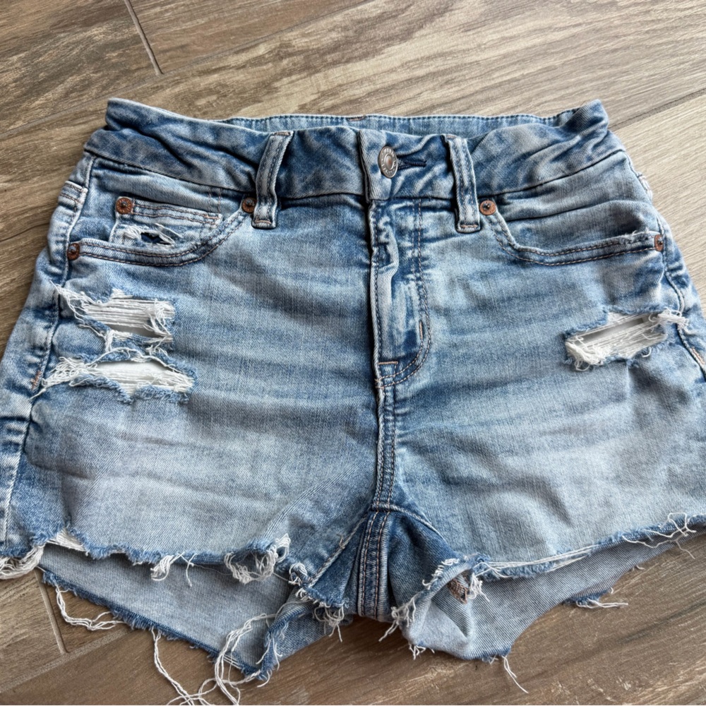 American Eagle Outfitters Light Blue Jean Shorts